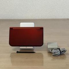 7-143【美品】Newニンテンドー3DS LL メタリックレッド 下IPS