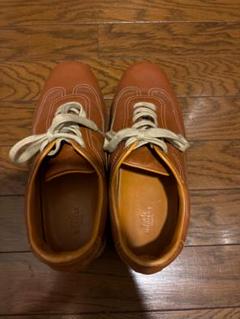 【値下げ可能】エルメス　クイック レザー　スニーカー Hロゴ ブラウン　27ｃｍ HERMES Quick クイック / エルメス Hロゴ 牛革 カーフ 定番