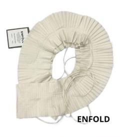 未使用 ENFOLDエンフォルド プリーツ ストール ホワイトつけ襟