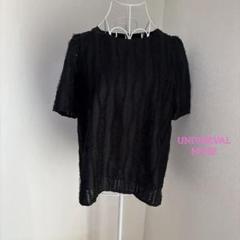 ブラック 半袖 レース トップス　新品未使用♡のサムネイル