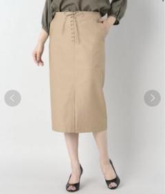 Spick&Span フロントレースアップタイトスカート