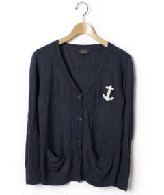新品未着用　A.P.C. ハイゲージ　コットンカーディガン　アーペーセー Bérangère カーディガン｜FEMME ｜A.P.C. | アーペーセー日本