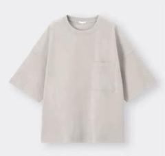 GU ジーユー　ワイドフィットT 5分袖