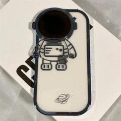 ﻿iPhone14ケース クリアTPUケース　青　宇宙飛行士 アイフォンケース