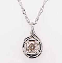 オール純プラチナ 0.5ct ダイヤモンドペンダント 造幣局検定マーク入り