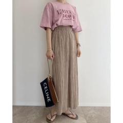 Amie 低身長　ウエストゴムtuckワイドPT ベージュ　美品 AMIE original》ウエストゴムtuckワイドPT / beige | AMIE