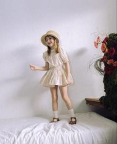 WonnyRibbon eloise blouse & skirt ベージュ