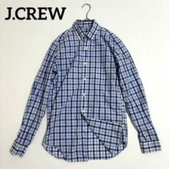 ジェイクルー【XS】チェック柄 柄シャツ ビジネスシャツ オフィスカジュアル薄手