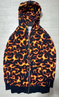 トップス MOSCHINO fire camo double zip tp hoodie MOSCHINO fire camo double zip tp hoodie