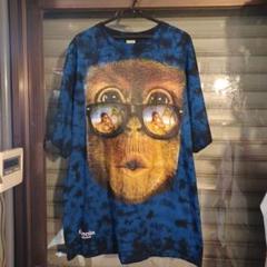 Yazbek/ヤズベク　アニマル柄　サル柄　総柄　プリント　Tシャツ　XL