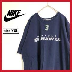 90s 古着 ナイキ Tシャツ シアトルシーホークス ゆるダボ 2XL