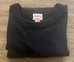 BEAMS Healthknit 黒リブ編み５部袖Tシャツ XS 32