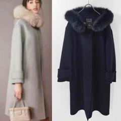 【myuly stars】フォクシー　カシミヤ　コート　ダブルフェイス myuly stars様専用】フォクシー カシミヤ コート ダブルフェイス