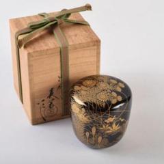 茶道具 塗師 川瀬表完作 花草蒔絵 棗 共箱 V 9080 - メルカリ