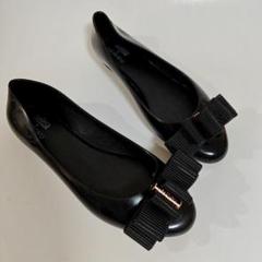 【1度のみ着用】melissa+JASON WU フラットラバーシューズ(赤) 1度のみ着用】melissa+JASON WU フラットラバーシューズ(赤)