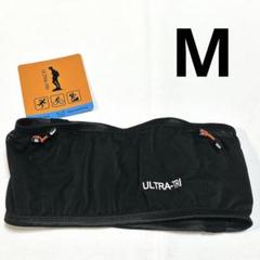 ULTRA-TRI 揺れない ランニング ウエストポーチ M 軽量 伸縮 黒
