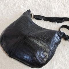 サンポウ iiisanpo オーストリッチ レザー ハンドバッグ