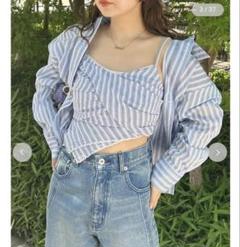 リリーブラウン　シアーシャツビスチェ　⚠️16日までの出品 リリーブラウン シアーシャツビスチェ ⚠️16日までの出品