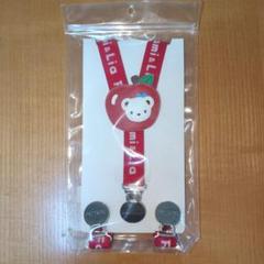 未使用品 familiar ファミリア サスペンダー 赤 S 2才から5才