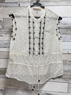 SEE BY CHLOE - SEE BY CHLOE ノースリーブシルクトップス SEE BY CHLOE シーバイクロエ ノースリーブ ブラウス トップス