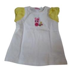タグ付き☆ミキハウス(ホットビスケッツ)の袖シフォンTシャツ☆100