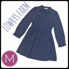LOWRYS FARM ローリーズファーム ネイビー ドット柄 ワンピース