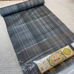 大島紬　縞大島　新品未仕立 楽天市場】【 1点限り｜未仕立て 】 夏大島 ほのか縞 プラム