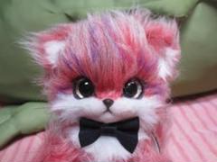 国内作家様　ハンドメイドぬいぐるみ　幻獣（ピンク）17㎝