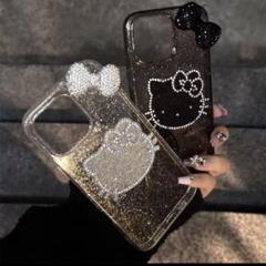 iPhone 12proケース　カバー　ハローキティ　kitty キティ　ラメ