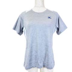 【人気商品】MIZUNO 半袖シャツ M グレー　陸上　トレーニング　【35】