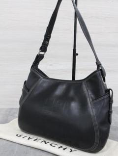 ▲GIVENCHY/ジバンシー ブラックレザー ショルダーバッグのサムネイル