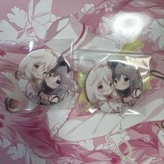 しらたま きゃべつそふとファンアート 御園苺華&千絵莉 缶バッジ
