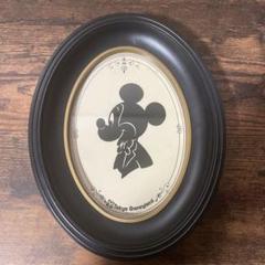 ディズニー　ミッキーマウス　シルエットスタジオ　切り絵　ミニーマウス　額モノクロ ディズニー ミッキーマウス シルエットスタジオ 切り絵 ミニー