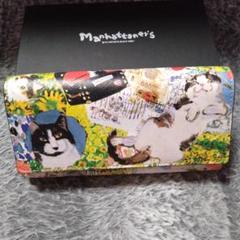 新品　マンハッタナーズ　Manhattaners　猫　 二つ折り財布 　ブラック 2025年最新】マンハッタナーズ 財布の人気アイテム - メルカリ