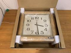 G0723-05★未使用　SEIKO QB533B 掛時計 茶木地 QUARTZ