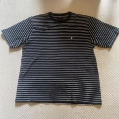 stussy pin stripe crew striped t-shirt