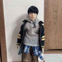 BTS ドール服　フード付チェックシャツセット　J-hope BTS ドール服フード付チェックシャツセットJ-hope