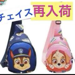 子供人気バッグ　パウパトロール ボディバッグ チェイス スカイ　新品　ブルーピン