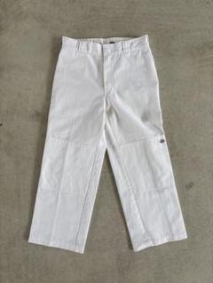 dickies ダブルニー ホワイトギミックワークパンツ Dカン付き Y2K dickies ダブルニー ホワイトギミックワークパンツ Dカン付き