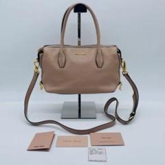 miu miu ミュウミュウ ミニサイズ MADRAS 2way レザー