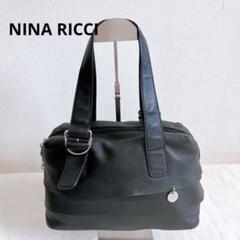 【ニナリッチ】黒 キルティングハンドバッグ ★フランス製 NINA RICCI sh1286_1.jpg