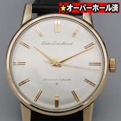 【OH済み】セイコー ロードマーベル 手巻き時計 15027 SD アンティーク セイコー ロードマーベル 15027 14金張り AD文字盤 23石 手巻 OH済