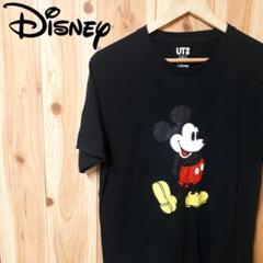 Tシャツ 黒 l ミッキー デザイン イラスト 綿