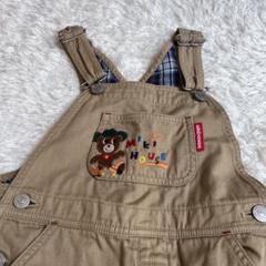 MIKIHOUSE　ミキハウス　オーバーオール　ブラウン　110