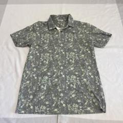 MOCO 花柄ポロシャツ サイズ50 グレー系