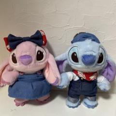 【新品未使用タグ付き】ディズニーストア　スティッチデニム　ぬいぐるみキーチェーン