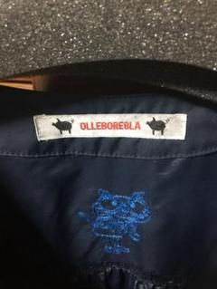 アルベロベロ OLLESOREBLA ネイビー 刺繍 ロングコート - メルカリ