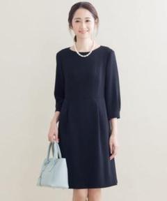【極美品】【23区】トリアセダブルジョーゼット MA1 ブルゾン セットアップ対応／洗える】トリアセダブルジョーゼット