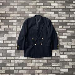 90-00's wool double jacket dark navy