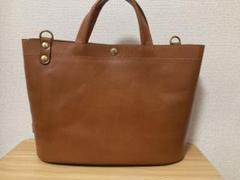 【良品】HERZ✨本革ビジネストート キャメル HERZ - HERZ トートバッグ（キャメル）の通販 by のへ's shop